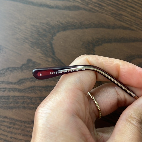 AUTHENTIC Tom Ford Large Square Optical Frame Glasses NWOT - Picture 6 of 8